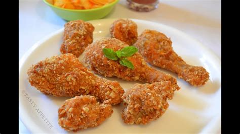 دجاج كنتاكي بالطريقه الاصليه وتحدددددي القرمشه _ Crispy Chicken Drumsticks _ - YouTube