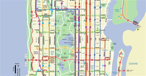 Map of NYC bus: stations & lines