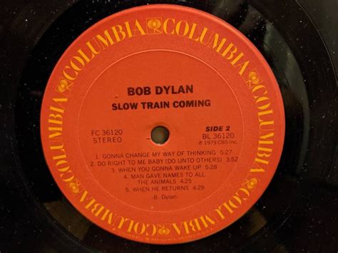 Bob Dylan Slow Train Coming Vinyl | Etsy