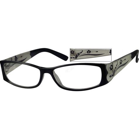 Black Rectangle Glasses #339221 | Zenni Optical Eyeglasses | Eyeglasses frames for women ...