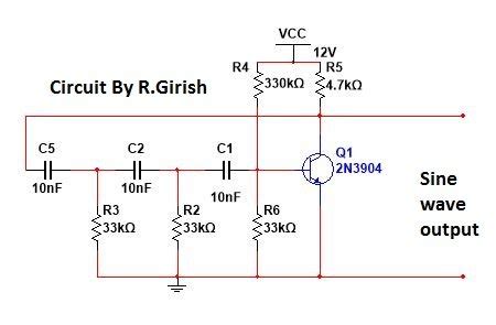 Understanding Phase shift Oscillator Circuit