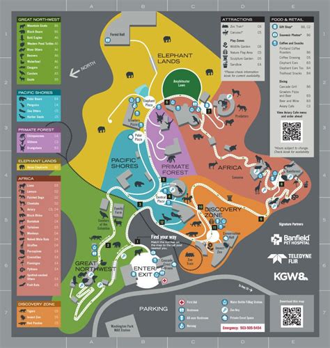 Zoo map | Oregon Zoo Portland Coffee, Zoo Map, Food Retail, Migratory Birds, Drinking Fountain ...