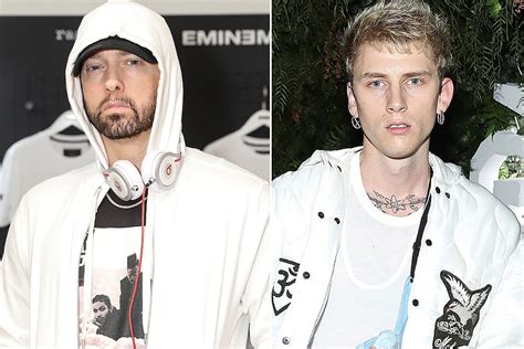 Eminem Calls Machine Gun Kelly a "C*!ksucker" on Stage - XXL