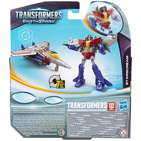 Transformers Earthspark Starscream Warrior Seeker kids toy party time – Collecticon Toys