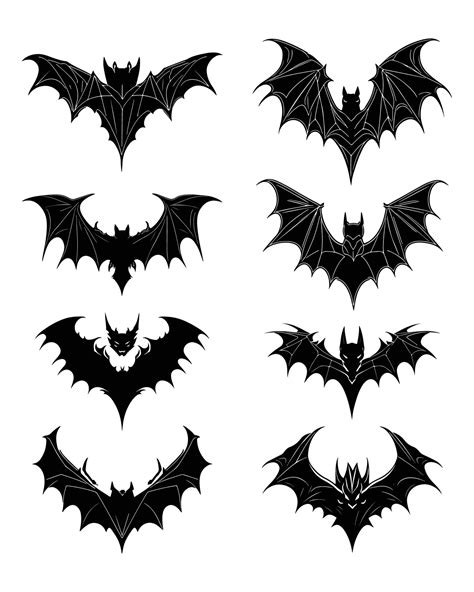 Bat vector, Bat silhouette isolated on white background 24352737 Vector ...