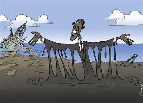 Obama et la marée noire | Globecartoon - Political Cartoons - Patrick ...