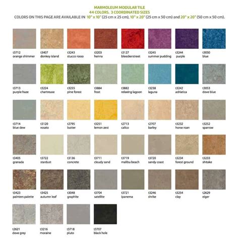 marmoleum colors - Google Search | Modular tile, Marmoleum, Color