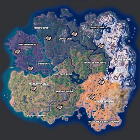 All Weapon Bunker locations in Fortnite Chapter 5 Season 2 - Dexerto