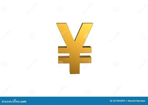 JPY Japanese Yen Currency Symbol in Gold - 3d Illustration, 3d ...