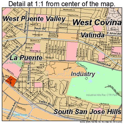 Industry California Street Map 0636490