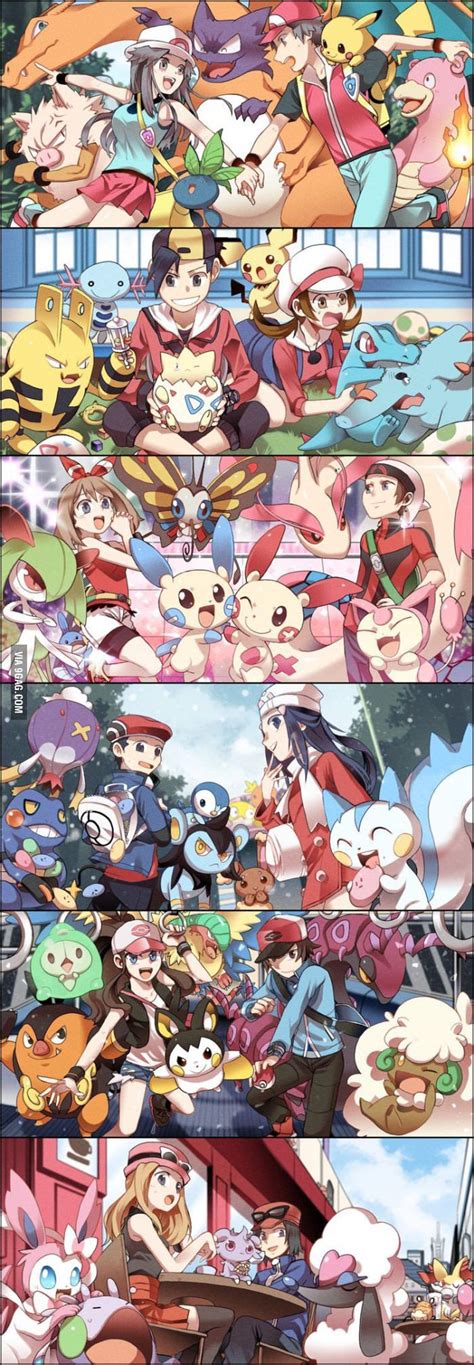 The Pokemon regions - Gaming | Pokemon, Pokemon characters, Pokemon images