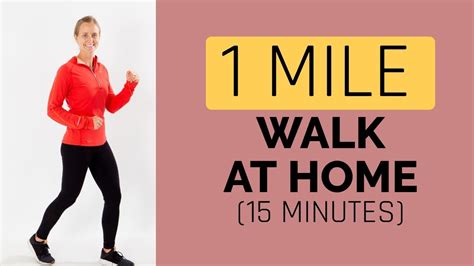 1 Mile Walk At Home Workout (15 Minutes) - YouTube