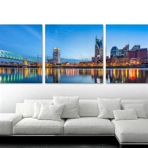 Nashville Skyline Canvas Large Nashville Tennessee Wall Art - Etsy