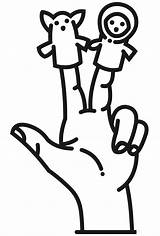 Hand Puppet coloring page  ColouringPages sketch template