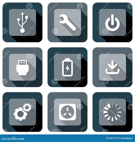 Computer Technology Icon Design Set Stock Photos - Image: 34511373