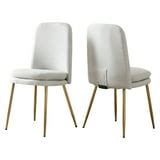 Adore Decor Vivi Modern Metal Dining Chairs with Seat Pad, Gold (Set of 2) - Walmart.com