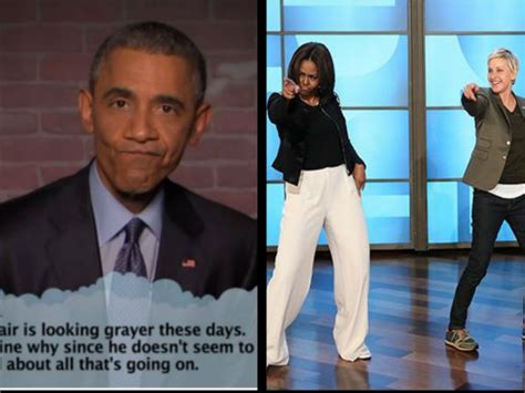 President Obama Reads Mean Tweets, Michelle Dances on The Ellen Show ...