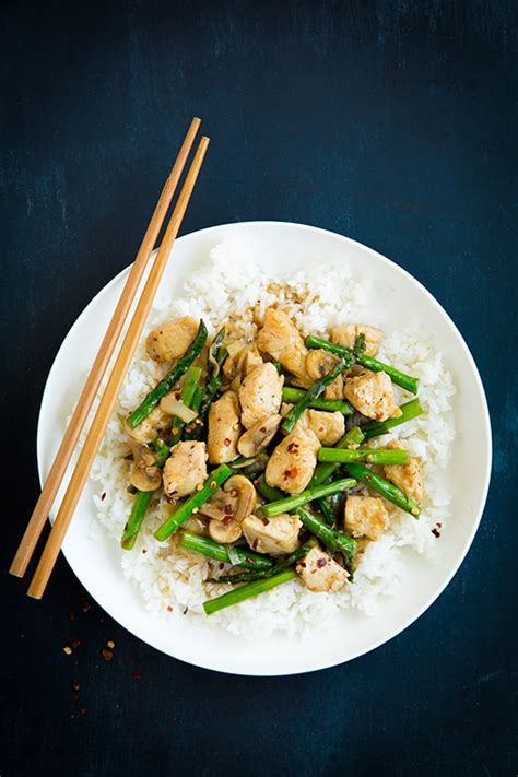 Ginger Chicken Stir-Fry with Asparagus - Cooking Classy