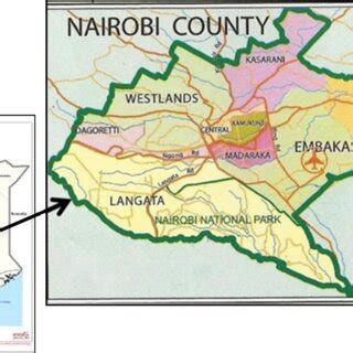 A map of Nairobi showing Embakasi Sub County in Nairobi County, Kenya. | Download Scientific Diagram