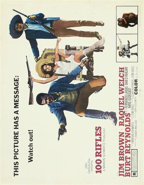 100 Rifles (1969) - Poster US - 1733*2097px