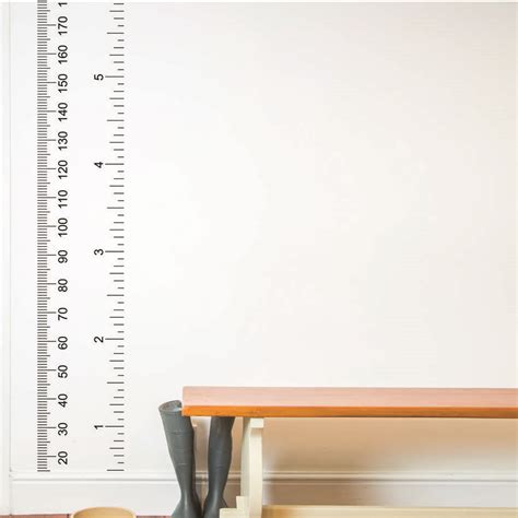 ruler growth chart wall sticker by nutmeg | notonthehighstreet.com