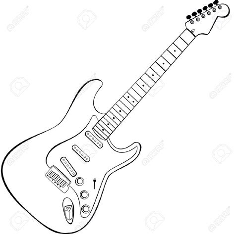 Electric Guitar Coloring Page | Can You Feel Paintcolor Ideas