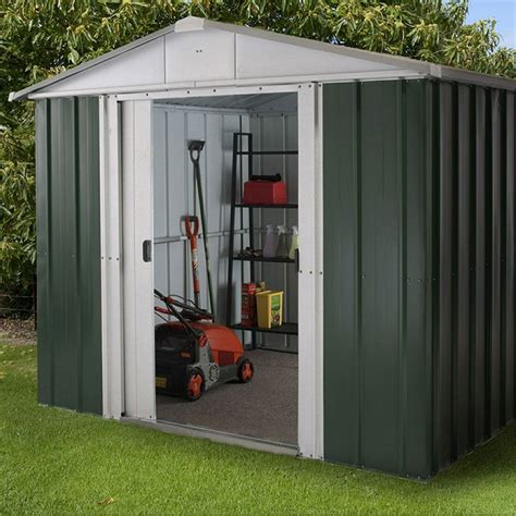 ShedsWarehouse.com | YM | 7ft 5 X 8ft 9 Apex Metal Shed With Free ...