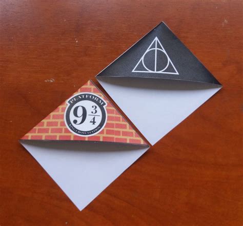 Harry potter corner bookmark – Artofit