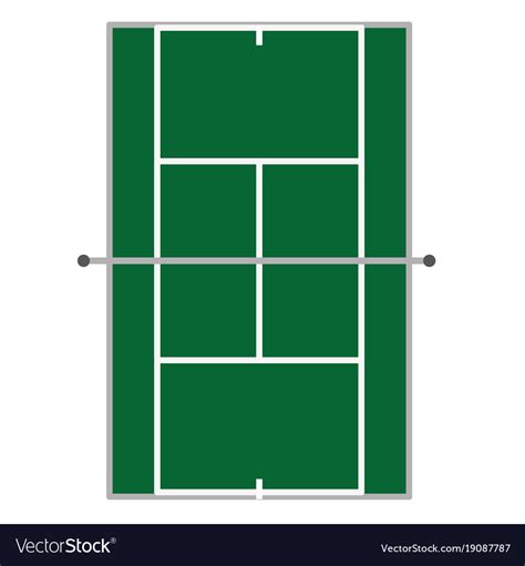 Tennis court design Royalty Free Vector Image - VectorStock