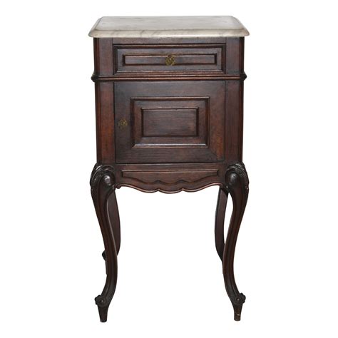 Nightstand with Marble Top - Ski Country Antiques & Home