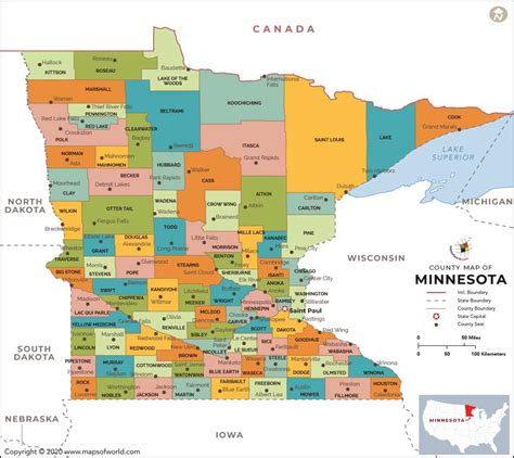 Minnesota County Map | Minnesota Counties