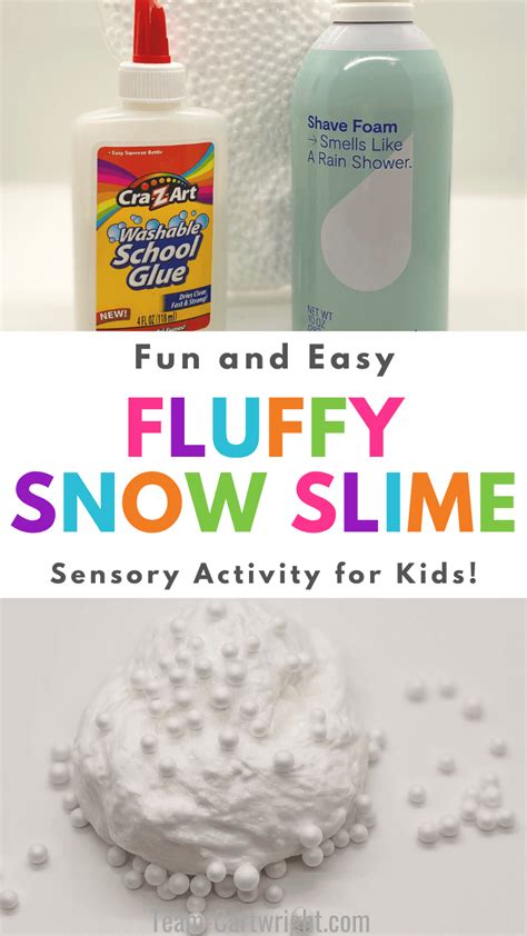 Fluffy Snow Slime - Stretchy, Icy Fun! - Team Cartwright