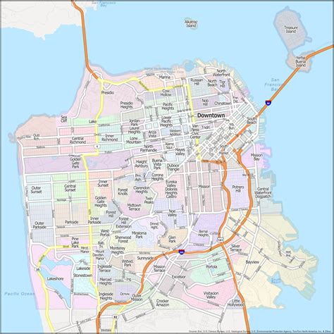 San Francisco Neighborhood Map - GIS Geography