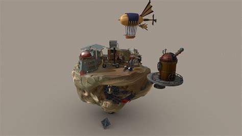 Steampunk Diorama - 3D model by Sare (@sare3d) [b671a4a] - Sketchfab