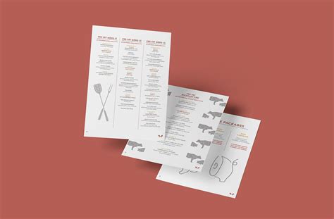 The Butcher Shop Menu Design on Behance