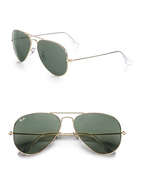 Ray-ban Original Aviator Sunglasses in Gold for Men | Lyst