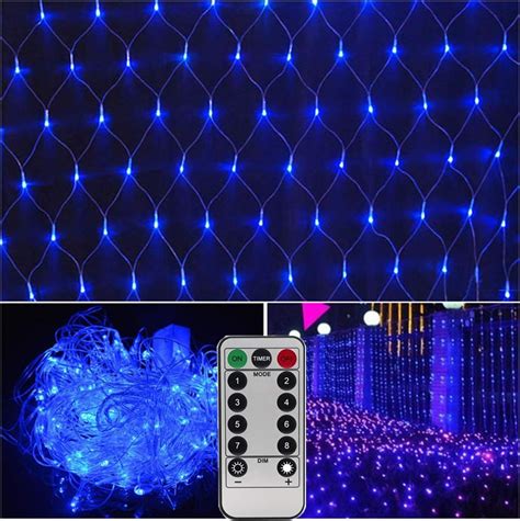 Battery Operated 200 LED Net Lights w/Remote & Timer, 3 X 2 Meters ...