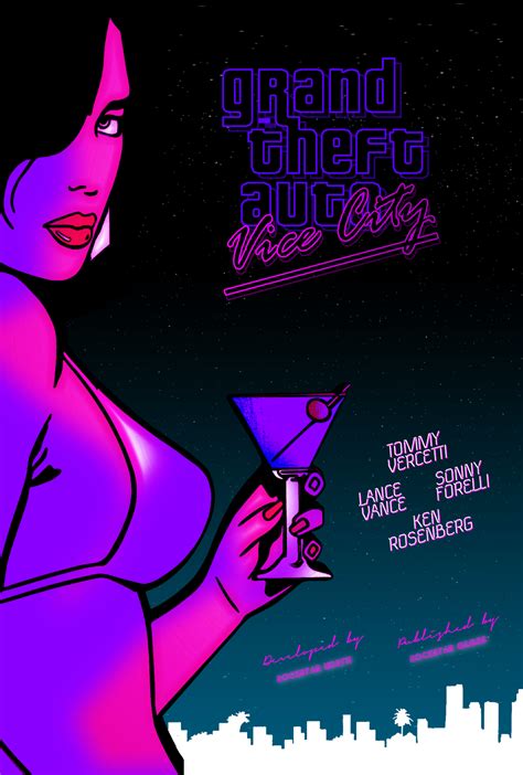 Grand Theft Auto: Vice City - PosterSpy | City artwork, Grand theft ...