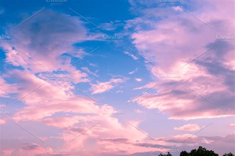 Pink clouds on sunset sky featuring abstract, amazing, and artistic | Nature Stock Photos ...