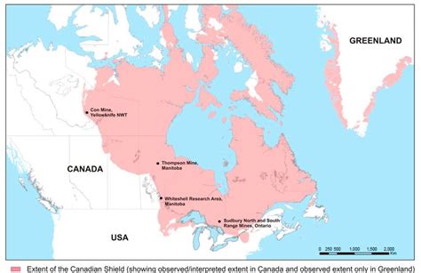 Canadian Shield On World Map - United States Map