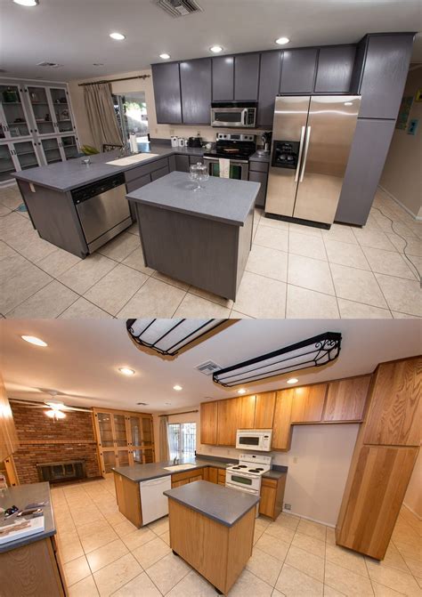 Restain Kitchen Cabinets before and after 2021 | Clean kitchen cabinets ...