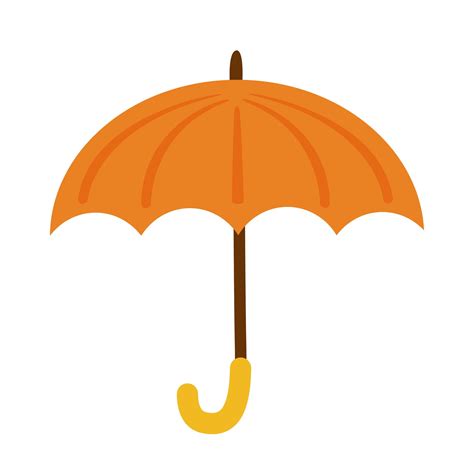 orange umbrella accessory 3751353 Vector Art at Vecteezy