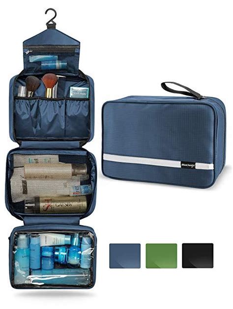 Amazon.com: Mens Toiletry Bag, Maxchange Hanging Travel Toiletry Bag | Foldable Bathroom Kit ...