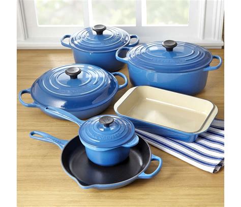 Le Creuset Enameled Cast Iron Cookware Set, 10 Pieces $999.95. All-inclusive Le Creuset cookwar ...