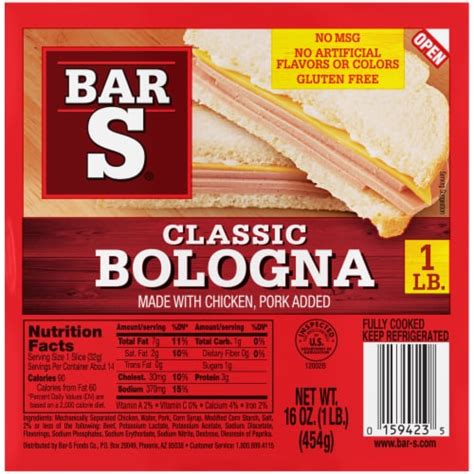 Classic Bologna Sliced Deli-Style Lunch Meat, 1 lb - Fry’s Food Stores