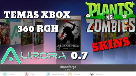 Cambiar tema(Skin) aurora xbox 360 rgh - YouTube