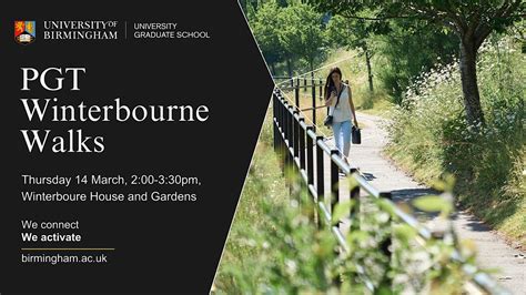 PGT Winterbourne Walks for University Mental Health Day (In-Person), Winterbourne House & Garden ...