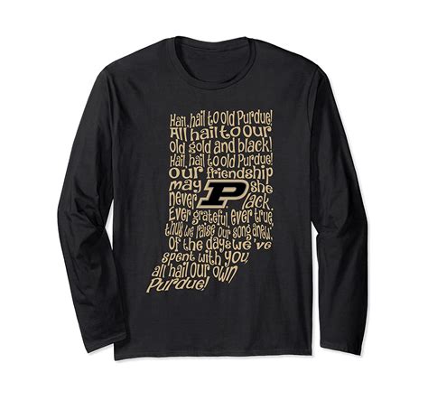 Purdue Boilermakers Fight Song Long Sleeve T-shirt