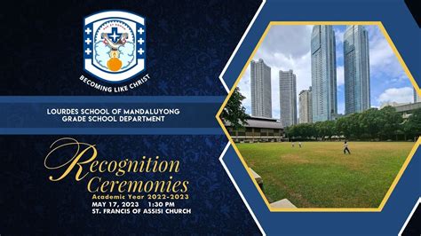 Lourdes School of Mandaluyong Grade School Department Recognition ...