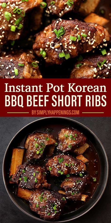 Instant pot korean bbq beef short ribs – Artofit